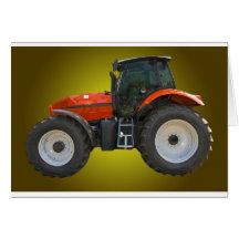 tracteur carte de vœux