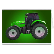 tracteur carte de vœux
