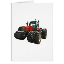 tracteur carte de vœux