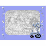 Tracteur de bleus layette avec la sculpture en pho photos en relief