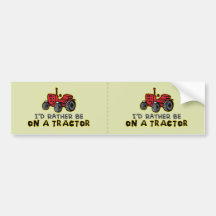 Tracteur drôle adhésifs pour voiture