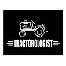 Tracteur drôle cartes postales