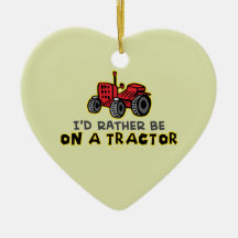 Tracteur drôle décoration de noël