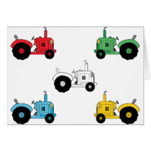 Tracteurs Carte De Vœux