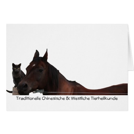 Traditionelle Chinesische et Westliche Tierheilkun Cartes De Vœux