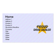 Trafiquant de drogue fier cartes de visite personnelles