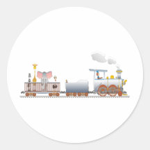 Train animal autocollants