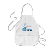 Train bleu de Choo Choo Tablier