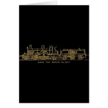 Train britannique de vapeur de GWR, "la reine", 30 Carte De Vœux