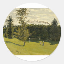 Train dans la campagne (1870) autocollant