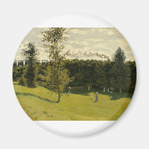 Train dans la campagne (1870) aimant pour réfrigérateur