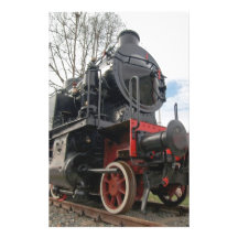 Train de locomotive à vapeur papier à lettre personnalisé