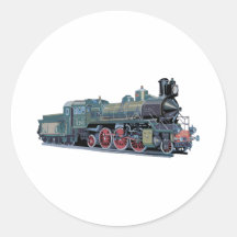 Train de machine à vapeur autocollants
