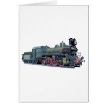 Train de machine à vapeur cartes