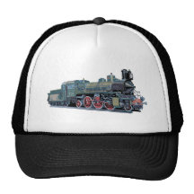 Train de machine à vapeur casquette de camionneur
