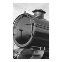 Train de vapeur papier à lettre personnalisé