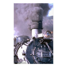 Train Etats-Unis de vapeur Papier À Lettre Personnalisé