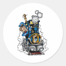 Train mignon autocollant