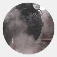 Train noir de vapeur autocollants