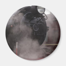 Train noir de vapeur magnets pour réfrigérateur