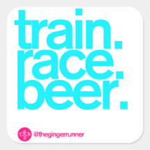 TRAIN.RACE.BEER. 3" autocollants
