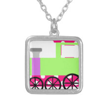 Train rose de Choo Choo de point de polka Bijouterie