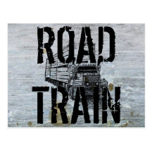 Train routier carte postale