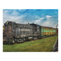 Train - travaux de locomotive de Baldwin Faire-part