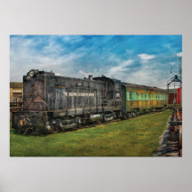 Train - travaux de locomotive de Baldwin Affiches