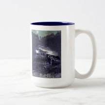 Train victorien magique de machine à vapeur tasse à café