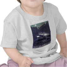 Train victorien magique de moteur de courant t-shirts
