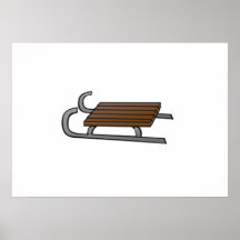 Traîneau de neige poster