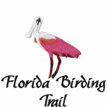 Traînée brodée de la Floride Birding de spatule Polo