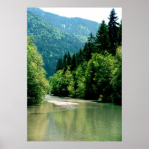 Traînée de rivière de Tegernsee Posters