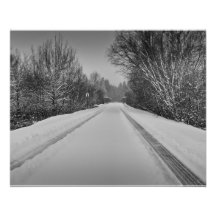 Traînée neigeuse de B/W Photographies