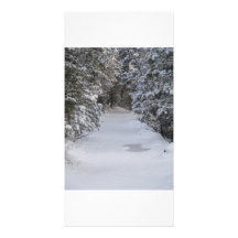 traînées d'hiver photocarte personnalisée