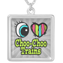 Trains lumineux de Choo Choo d'amour du coeur I d' Bijouterie