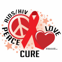 Traitement d'amour de paix d'AIDS/HIV Découpages En Acrylique