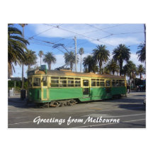 tram de Melbourne Cartes Postales