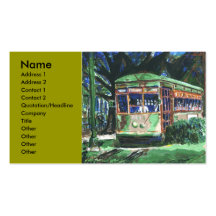Tramway de la Nouvelle-Orléans, Modèle De Carte De Visite