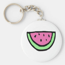 Tranche de pastèque porte-clef