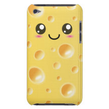 Tranche heureuse mignonne de fromage de Kawaii Étui Barely There iPod