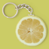 Tranche Keychain de citron porte-clés