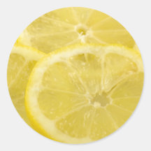 Tranches de citron autocollants