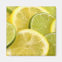 Tranches de citron et de chaux aimants