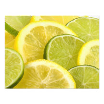 Tranches de citron et de chaux bristol personnalisé