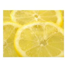 Tranches de citron invitations personnalisées
