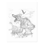 Transformation de loup-garou cartes postales