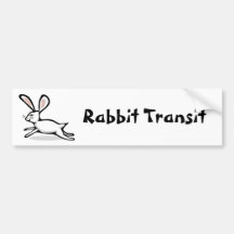 Transit de lapin autocollant pour voiture
