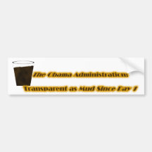 Transparent comme boue autocollants pour voiture